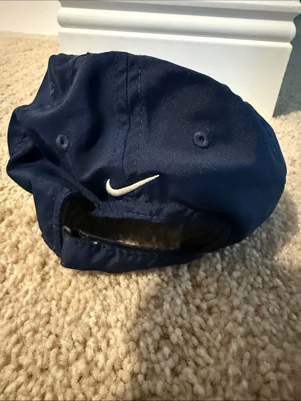 Nike Navy Baseball Cap with White Swoosh